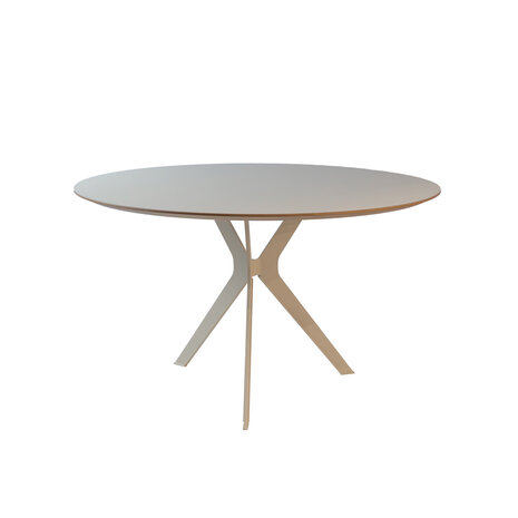 NOGA design Zara eetkamertafel Ø128cm met Klip onderstel