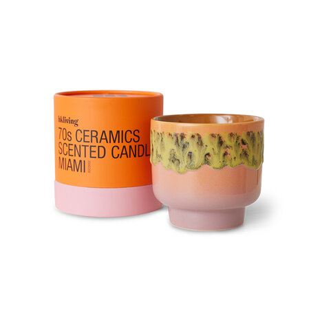 HKLIVING 70s ceramics scented candle Miami