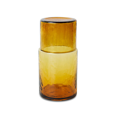 HKLIVING Tube carafe amber