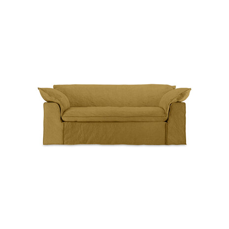 HKLIVING Linen, Burnt Ochre 204cm