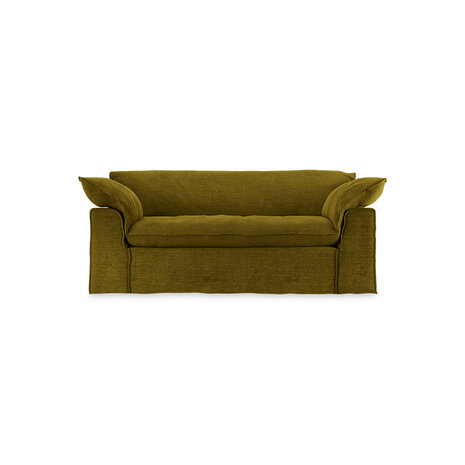 HKLIVING Nomad Couch Royal Velvet, Olive 204cm