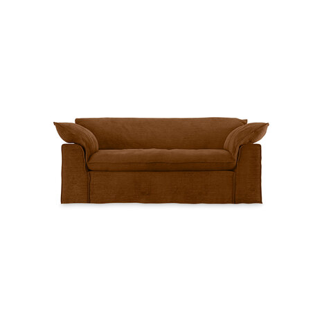 HKLIVING Nomad Couch Royal Velvet Caramel 204cm