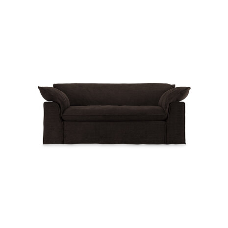 HKLIVING Nomad Couch Royal Velvet Espresso 204cm