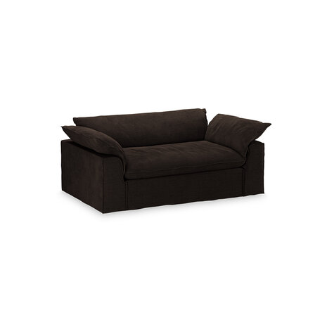 HKLIVING Nomad Couch Royal Velvet Espresso 204cm