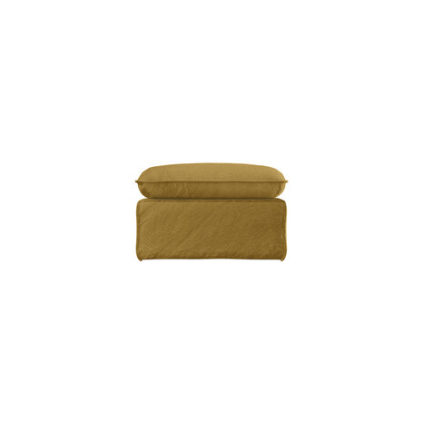 HKLIVING Nomad Couch Hocker Linen Burnt Ochre