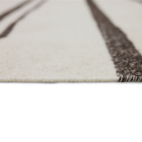 HKLIVING Striped Woolen Kelim Cream 200x300cm