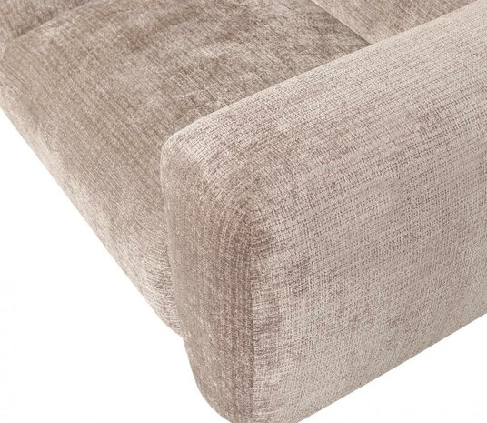 WOOOD Cloud hoekbank Chenille Naturel Links