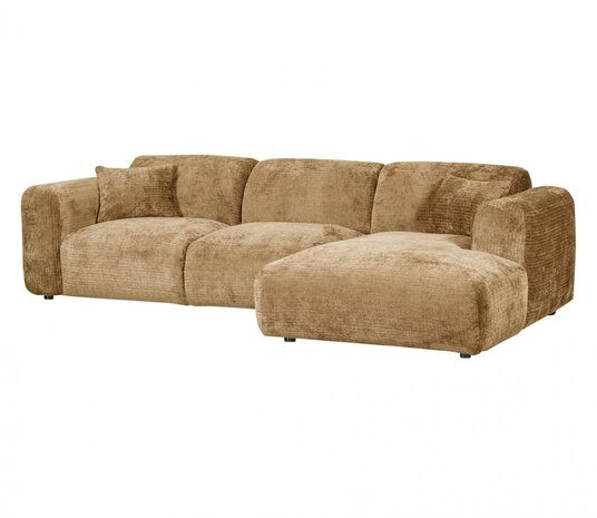 WOOOD Cloud Chaise Longue Chenille Honinggeel Rechts