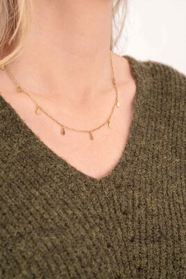 Zusss ketting met druppeltjes goud