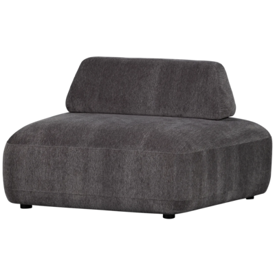 Woood Sterck Fauteuil Met Verplaatsbare Rugleuning Charcoal