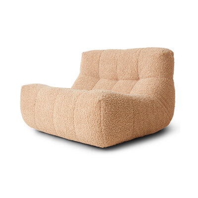 HKLIVING Lazy Lounge Chair Frizz Beige