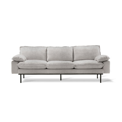 HKLIVING Retro Sofa 3 Zits, sneak light grey