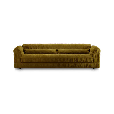 HKLIVING Club Couch Royal Velvet, Olive