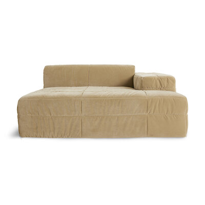 HKLIVING Brut Sofa Element Right Divan Royal Velvet, Cream