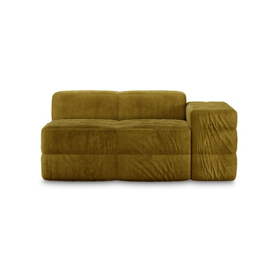 HKLIVING Brut Sofa Element Right Royal Velvet, Olive