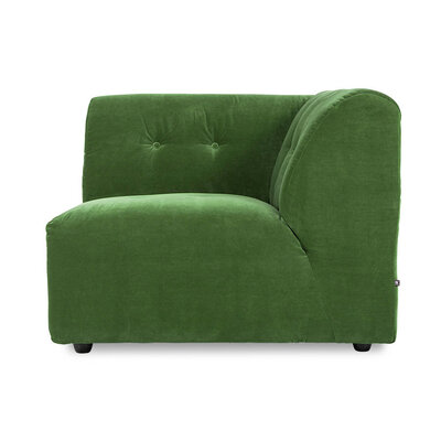 HKLIVING Vint Couch Element Right Royal Velvet, Green