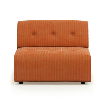 HKLIVING Vint Couch Element Middle Corduroy Rib, Dusty Orange