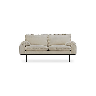 HKliving retro sofa 2 seats Pure Ivory