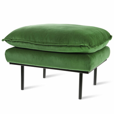 HKliving retro sofa hocker Royal Velvet, Green