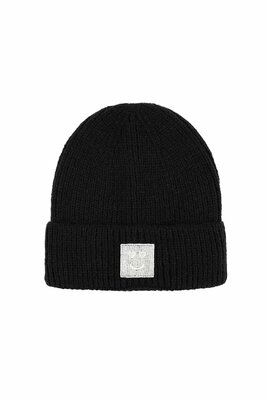 Joy's Label Smiley Beanie one size black